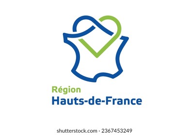 Flag of Hauts-de-France (Regions of France, French Republic) Hauts de France