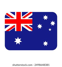 Flag Heard Mcdonald Islands Vector Icon. England National Flag isolated on white background.
