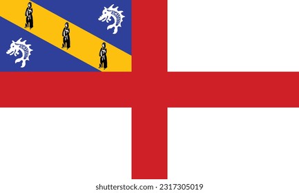 Flagge von Herm - Vektorgrafik.