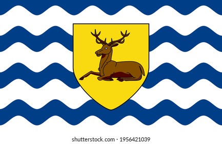 flag of hertfordshire. proprotion 3:5