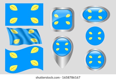 The Flag of Hilversum, Netherlands