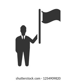 Flag Holding Icon
