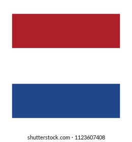 Flag of holland. Netherlands Flag Vector Square Icon - Illustration,  Abstract concept, icon, square, button.