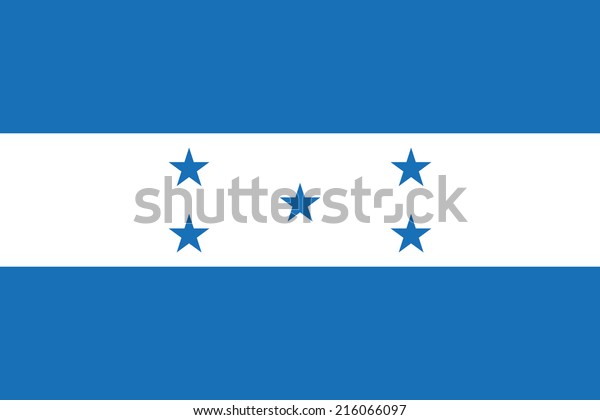 Flag Honduras Stock Vector (Royalty Free) 216066097 | Shutterstock
