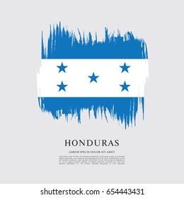 Flag of Honduras, brush stroke background