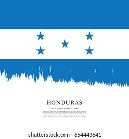Flag of Honduras, brush stroke background