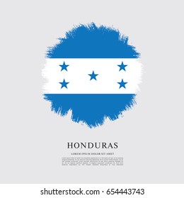 Flag of Honduras, brush stroke background