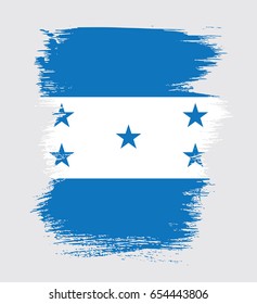 Flag of Honduras, brush stroke background