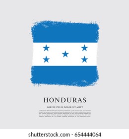 Flag of Honduras, brush stroke background