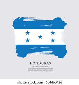 Flag of Honduras, brush stroke background