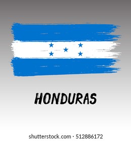 Flag Of Honduras - Grunge