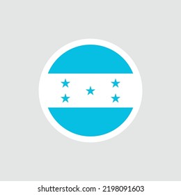 Flag of Honduras. Honduran blue and white flag with stars. State symbol of the Republic of Honduras.