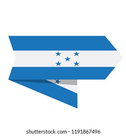 Flag of Honduras on a label