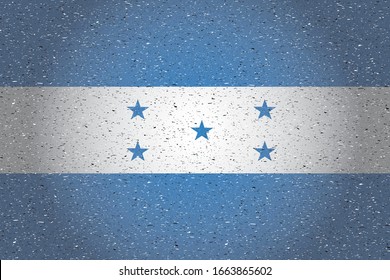 flag of honduras in retro background