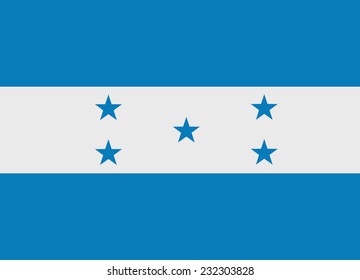 Flag of Honduras vector illustration