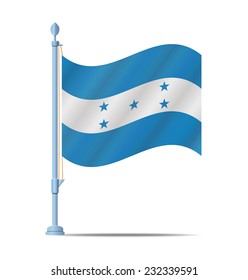 Flag of Honduras vector illustration