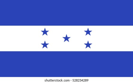 Flag of Honduras vector illustration