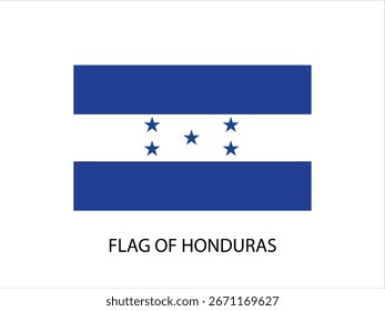 BANDEIRA DE HONDURAS VETOR, ILUSTRAÇÃO FUNDO BRANCO TIPOGRAFIA