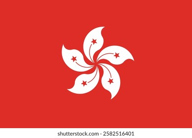 Flag of Hong Kong logo vector