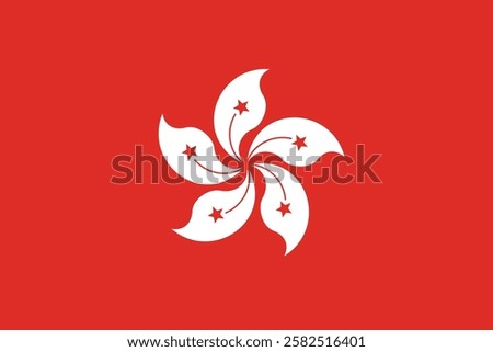 Flag of Hong Kong logo vector