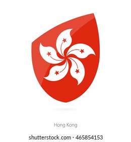Flag of Hong Kong. Vector Illustration.