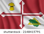 Flag of Howard County, Maryland, USA. Realistic waving flag of Howard County vector background.