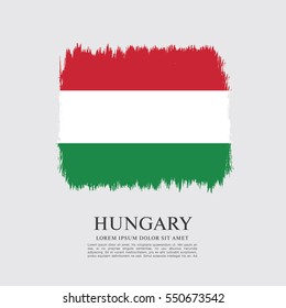 Flag of Hungary, brush stroke background