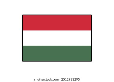 The flag of Hungary features horizontal stripes of red, white, and green. It represents the nation's identity, history, and cultural significance with its vibrant colors.