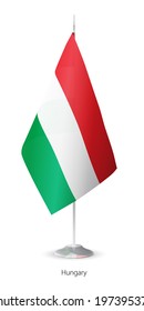 Flag of Hungary. Flagstaff of Hungary on white background.
Vector flag of Hungary on white background. Flagstaff of Hungary - vector illustration.