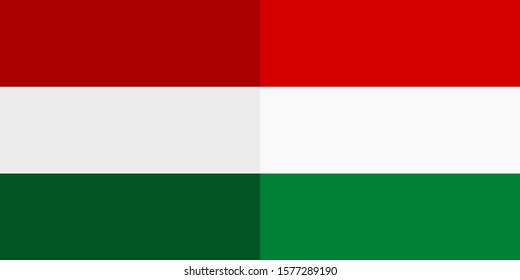flag of hungary shiny. vector background