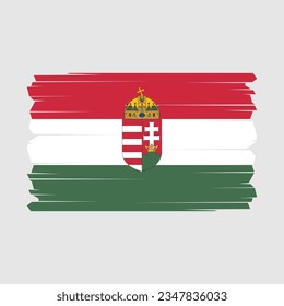 Flag of Hungary with Transparent Background