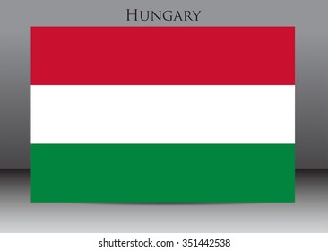Flag of Hungary.Hungary flag vector illustration.