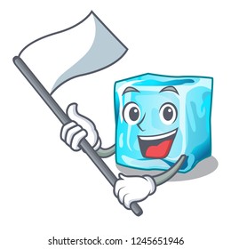 With flag ice cubes on the cartoon funny