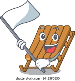 With flag ice sled isolated with the character
