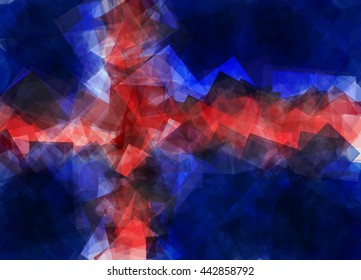 Flag of Iceland (Republic of Iceland) in Vector Square Design