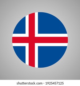 Flag Of Iceland, Vector of Iceland flag