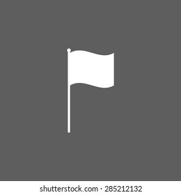 White Flag Icon Stock Vector (Royalty Free) 1162229422