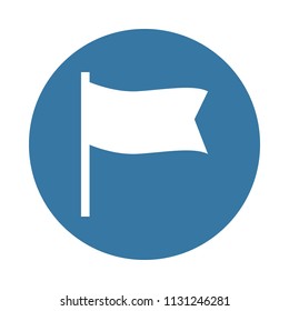 flag icon in Badge style 