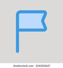 Icono de marca en azul sobre la interfaz de usuario, uso para presentación de aplicaciones móviles del sitio web