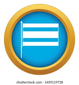 Flag icon blue vector isolated on white background for any design