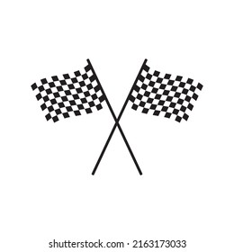 Flag icon. Checkered Flag, motor sports, symbol vector