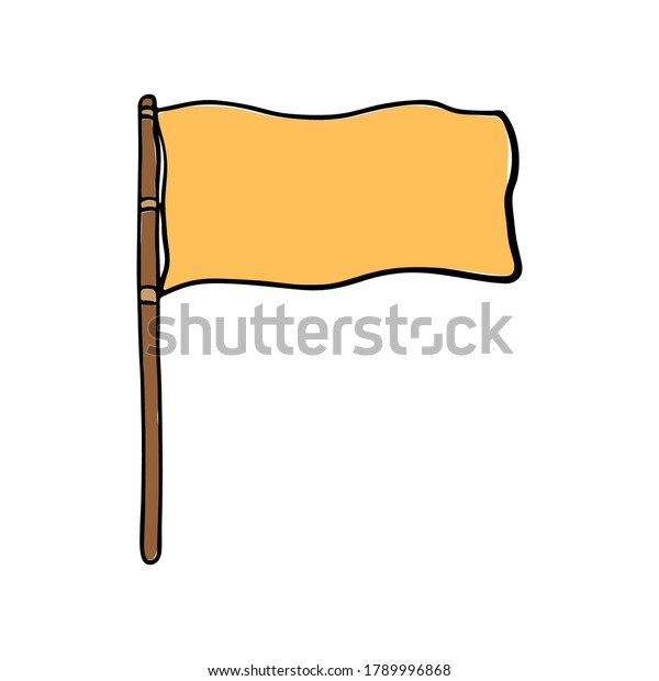 Flag Icon Color Cartoon Sketch Vector Stock Vector (Royalty Free