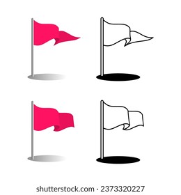 flag icon of color style design vector illustration