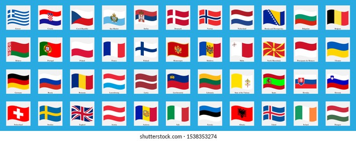 Flag icon country country europe - Shutterstock ID 1538353274