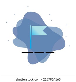 Flag Icon Design, With Background
