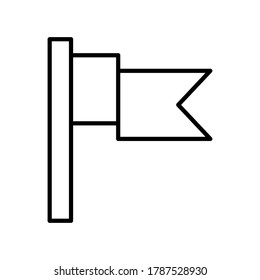 Diseño de icono de marca con estilo de contorno negro