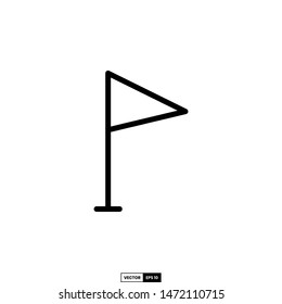 Flag icon, design inspiration vector template for interface and any purpose