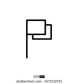 Flag icon, design inspiration vector template for interface and any purpose