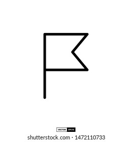 Flag icon, design inspiration vector template for interface and any purpose