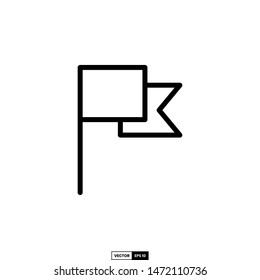 Flag icon, design inspiration vector template for interface and any purpose